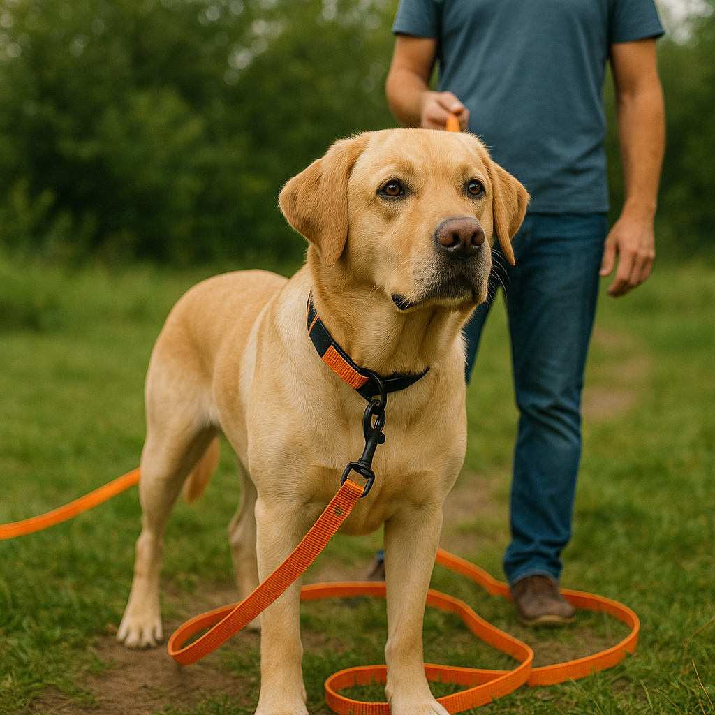 Longe de dressage pour chien labrador