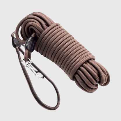 Longe de pistage pour chien marron