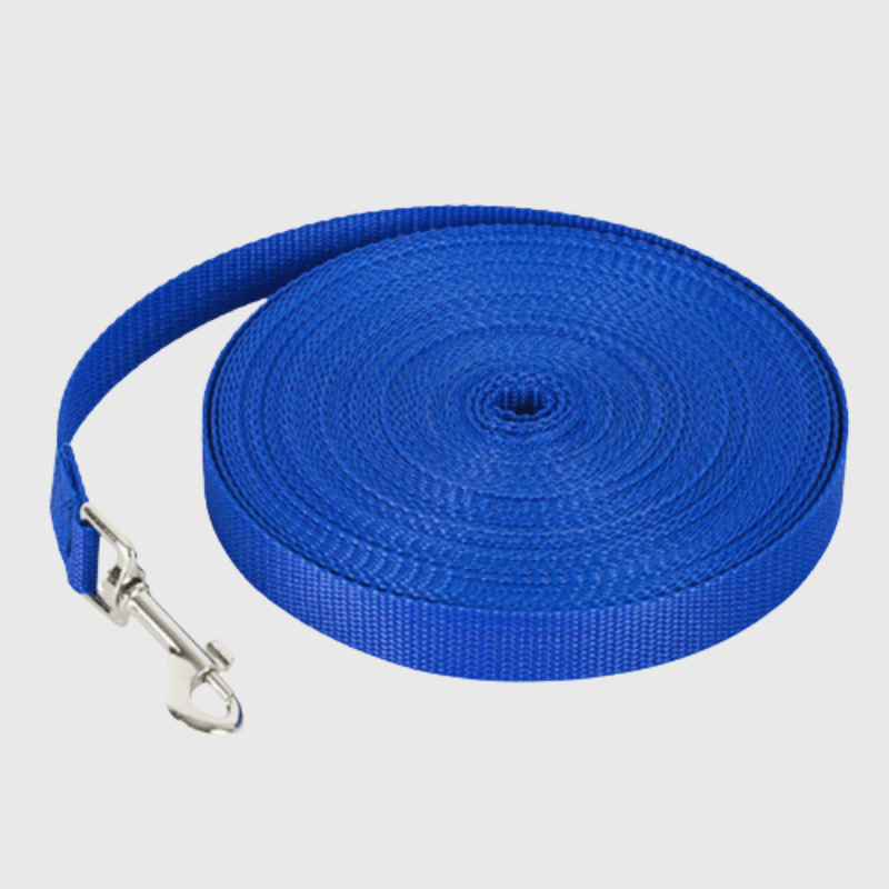 Longe de travail pour chien 1.2m bleu