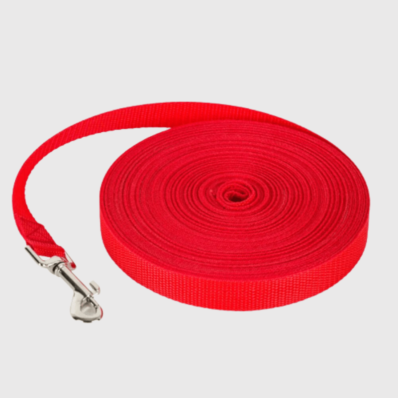 Longe de travail pour chien 1.2m rouge