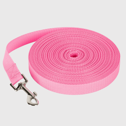 Longe de travail pour chien 1.8m rose