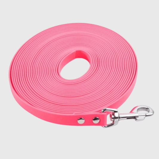 Longe fine pour chien rose