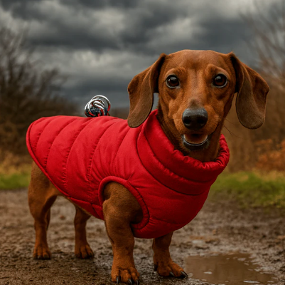 Manteau Pour Chien Imperméable Rouge : Le manteau pour l'hiver