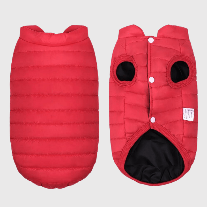 Manteau de neige pour chien rouge