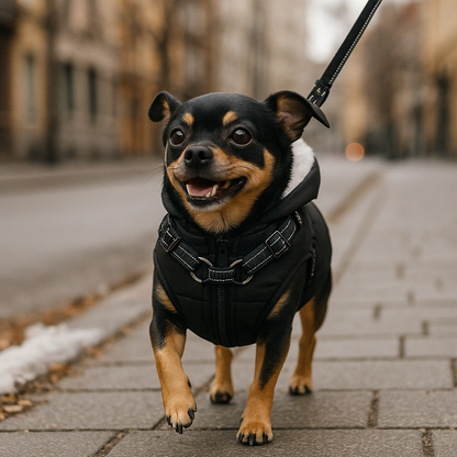 Manteau pour chien pour l'hiver avec harnais intégré