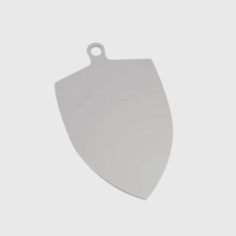 Médaille pour chien personnalisable bouclier gris