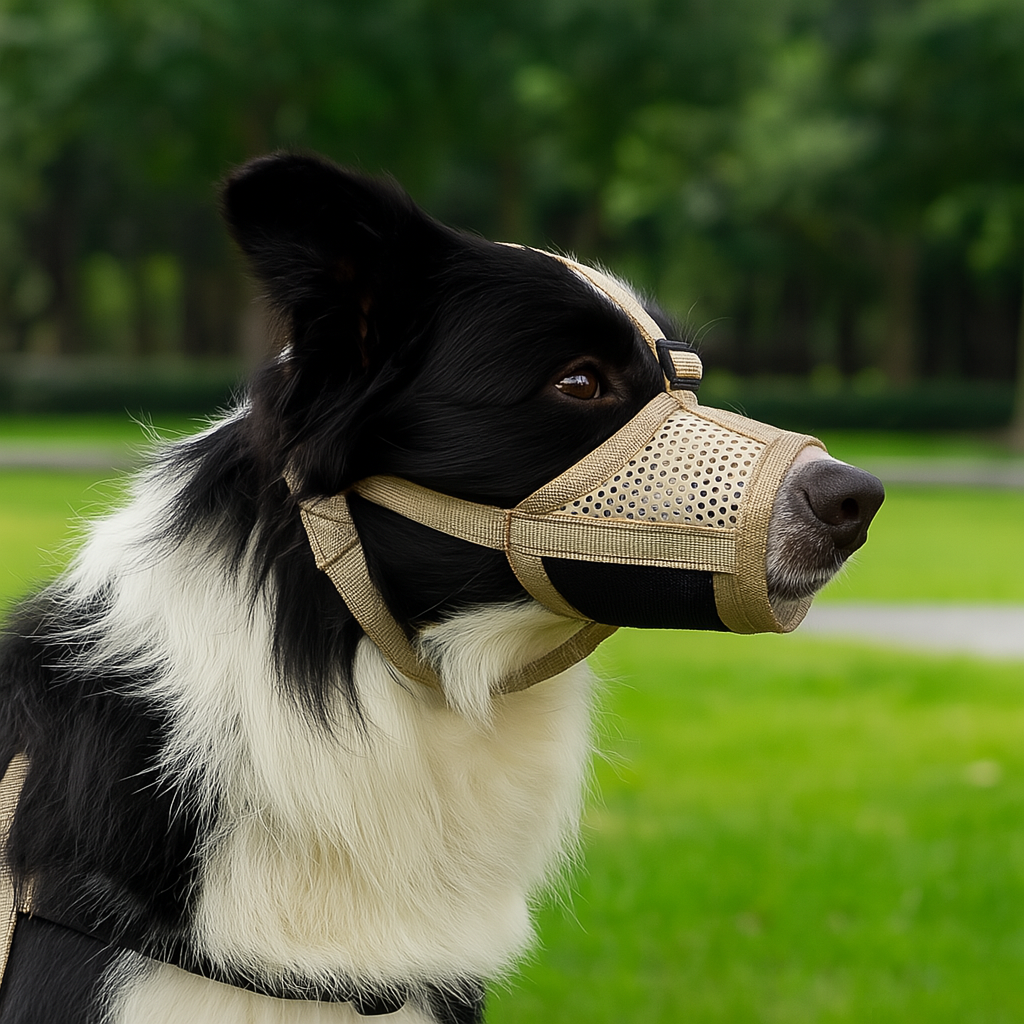 Muselière Pour Chien Beige - Confort et Sécurité