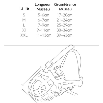 Museliere Malinois guide des tailles