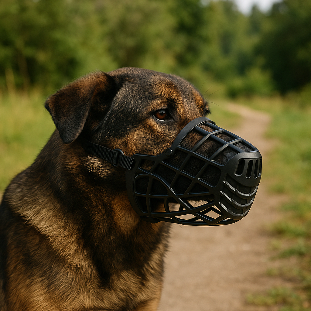 Une muselière pour chien réglable pour un contrôle adapté
