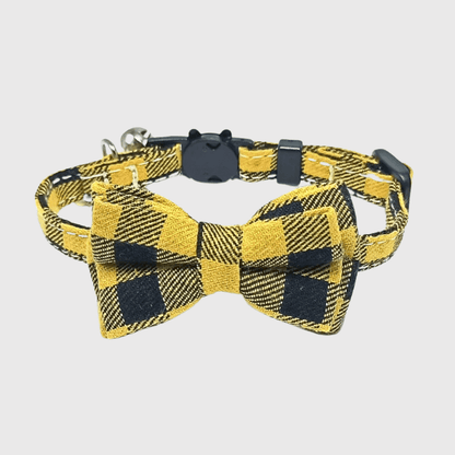 Noeud Papillon Grand Chien jaune et noir