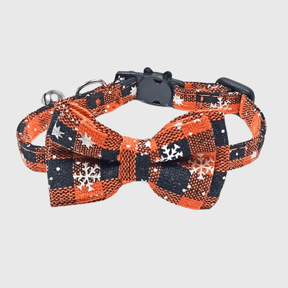 Noeud Papillon Grand Chien orange et noir