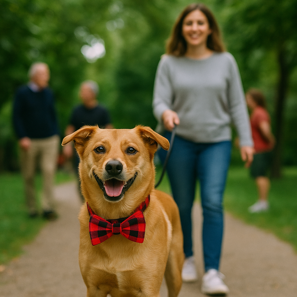 Noeud Papillon Grand Chien sur chien berger