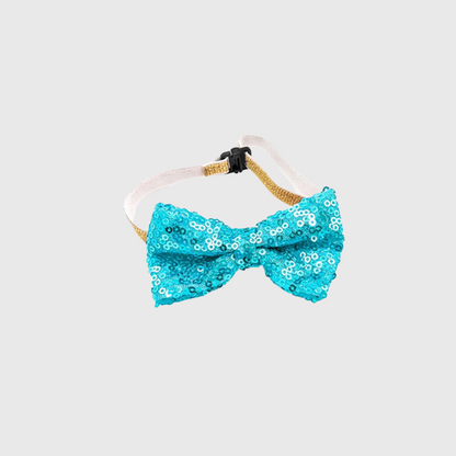 Noeud papillon pour chien joyeux anniversaire bleu ciel