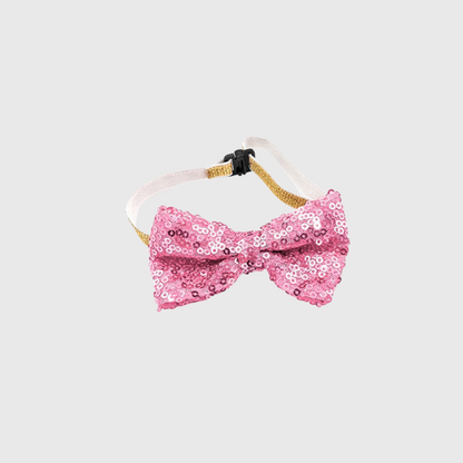 Noeud papillon pour chien joyeux anniversaire rose