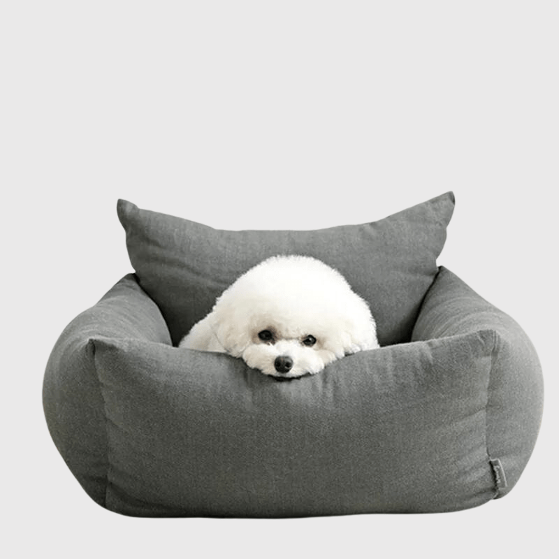 Panier canapé pour chien gris foncée