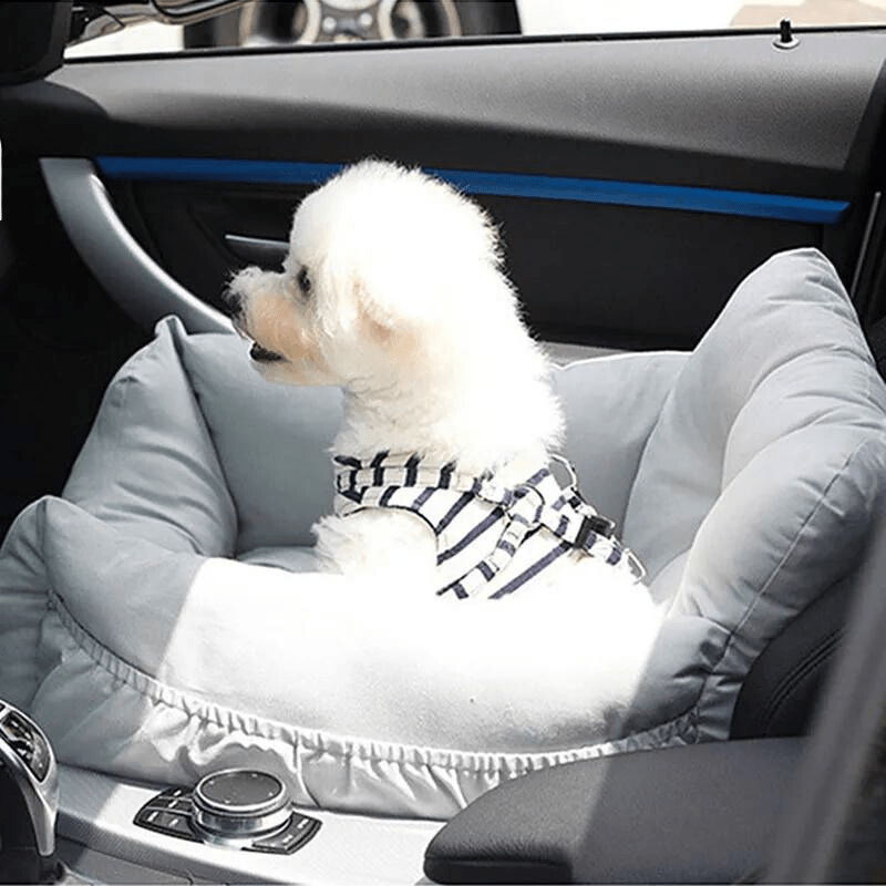 Panier canapé pour chien gris foncée voiture