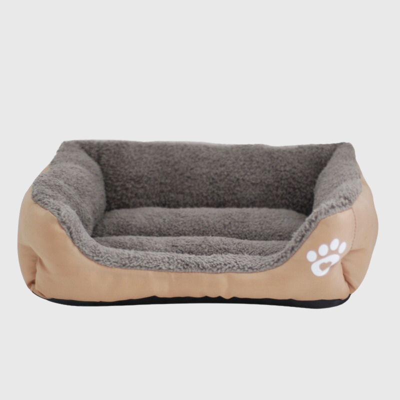 Panier confortable pour chien beige