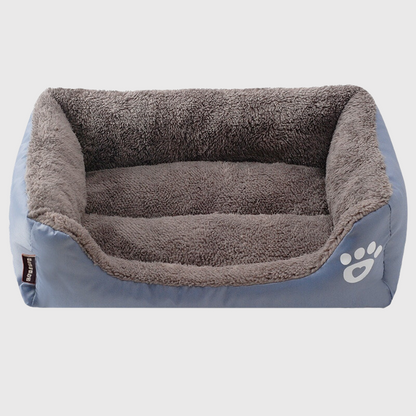 Panier confortable pour chien gris