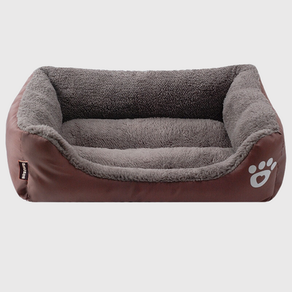 Panier confortable pour chien marron