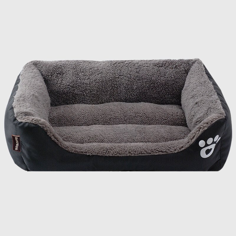 Panier confortable pour chien noir