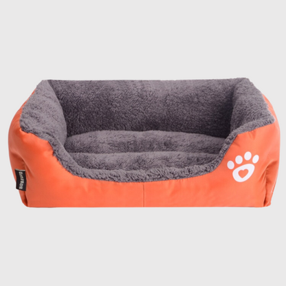 Panier confortable pour chien orange