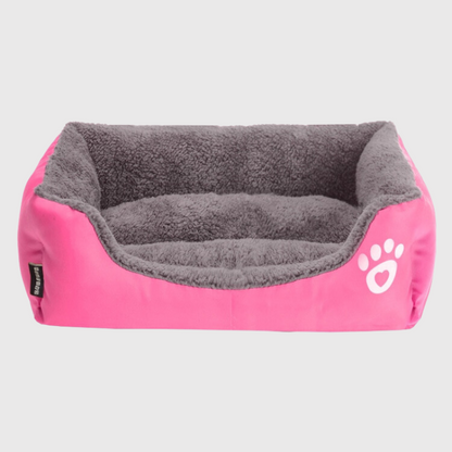 Panier confortable pour chien rose