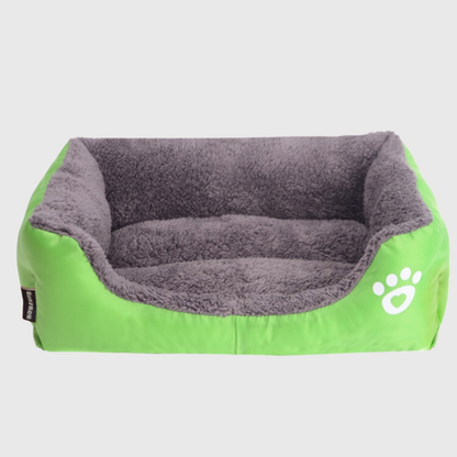 Panier confortable pour chien vert clair