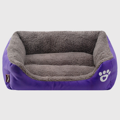 Panier confortable pour chien violet