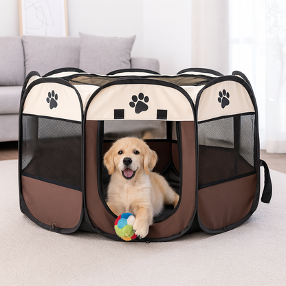 Parc enclos pliable en tissu pour chien