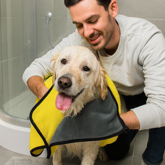 Peignoir microfibre chien