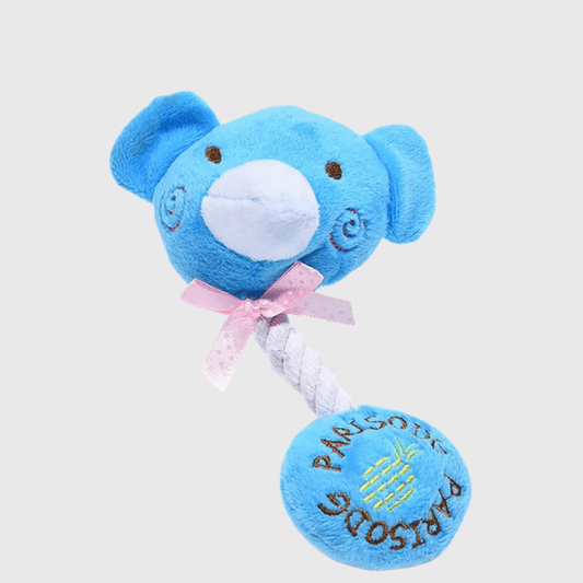 Peluche bleu pour chien destructeur