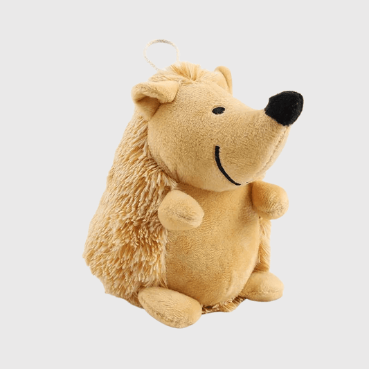 Peluche hérisson pour chien beige