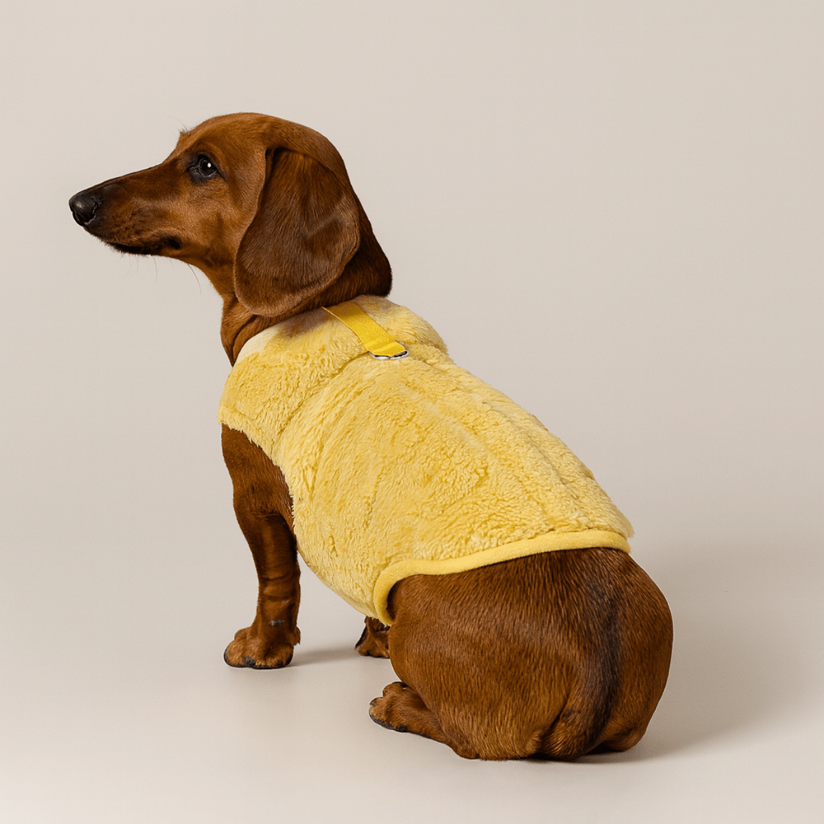 Pull Pour Teckel jaune
