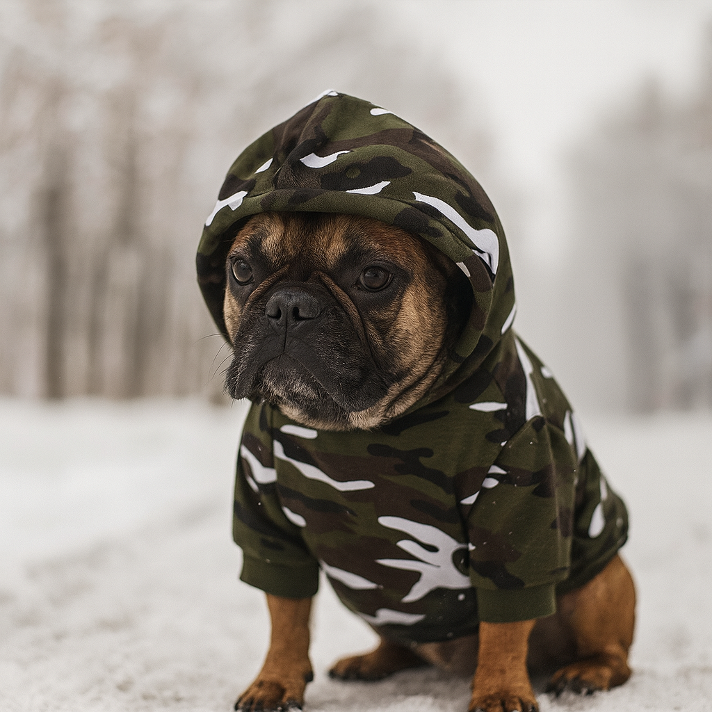 Pull pour chien Militaire bouledogue