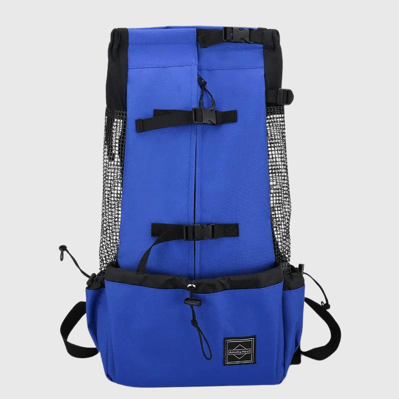 Sac à dos chien avec rangements bleu