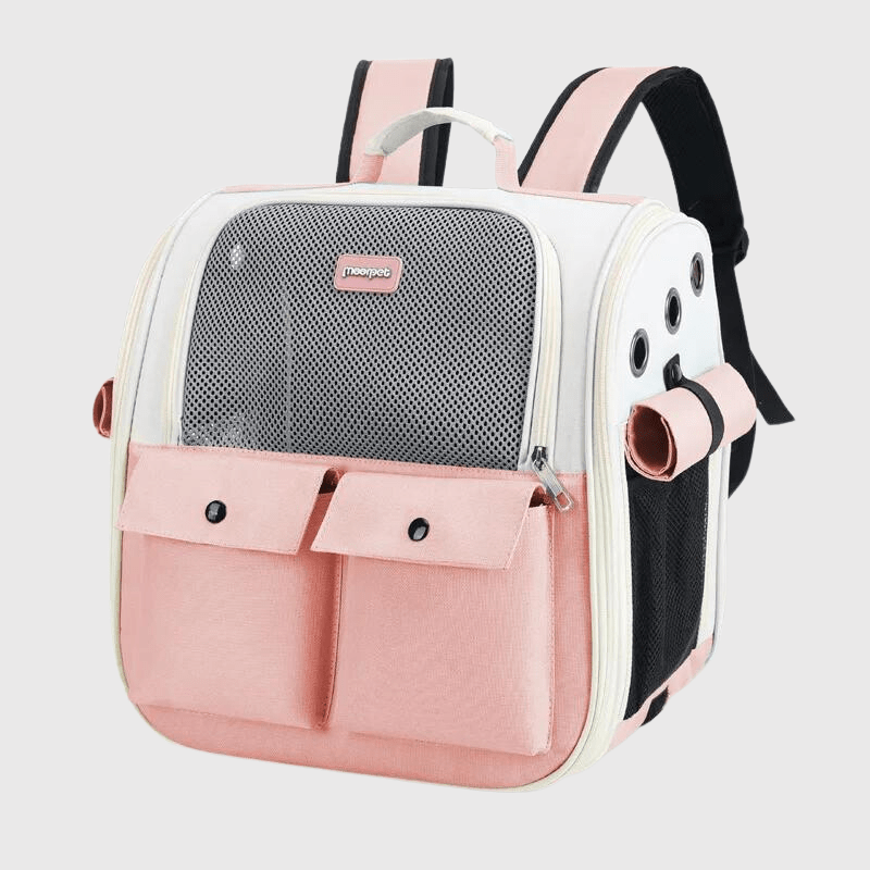 Sac à dos pour chien coloré rose