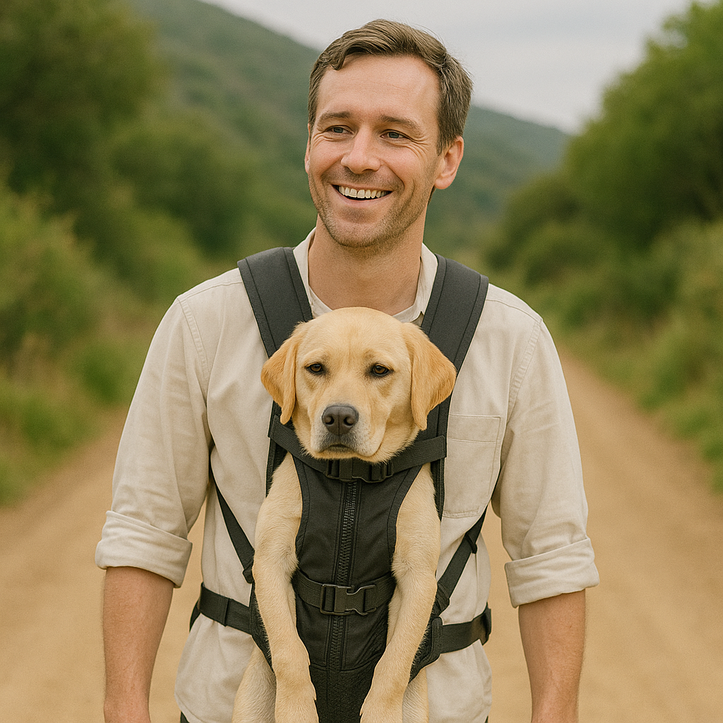 Sac à dos chien rando avec labrador