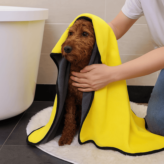 Serviette absorbante pour chien