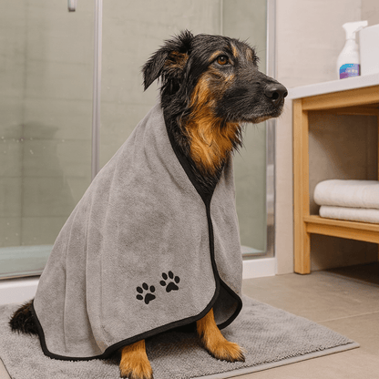 Serviette de bain pour chien