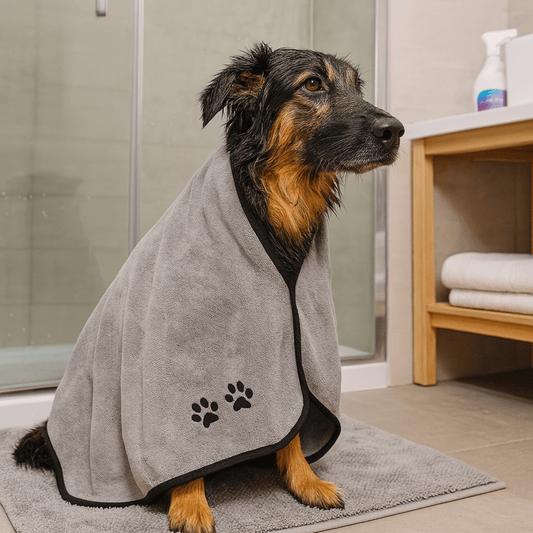 Serviette de bain pour chien