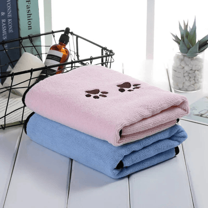 Serviette de bain pour chien ensemble