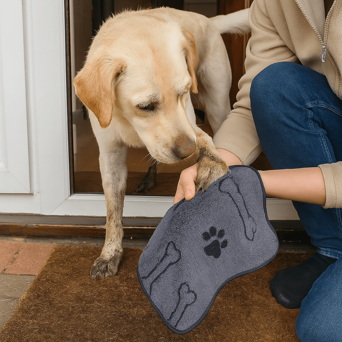 Serviette pour pattes de chien – Propreté rapide après chaque balade