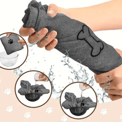 Serviette sechante pour chien exemple