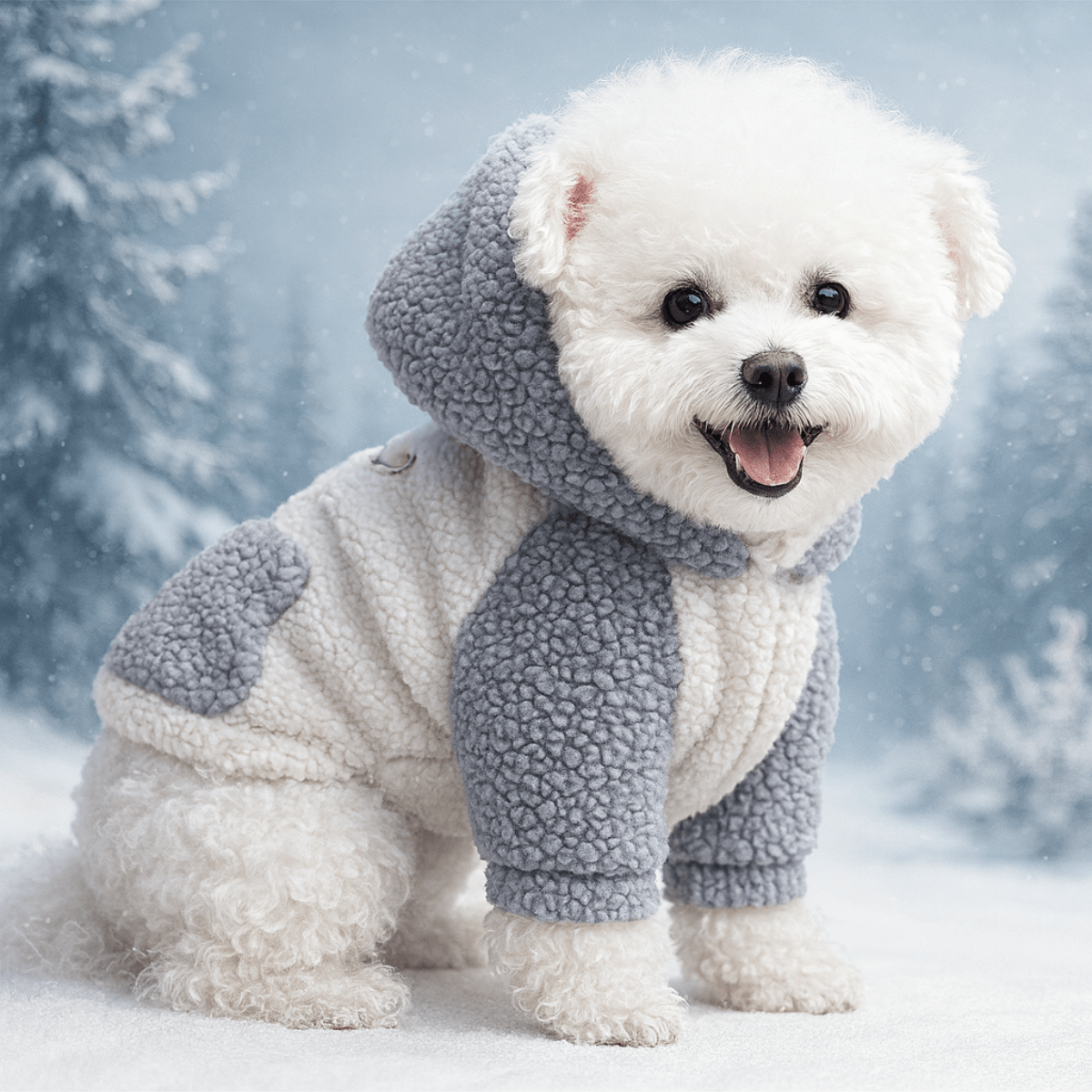 Sweat Chien porter bleu