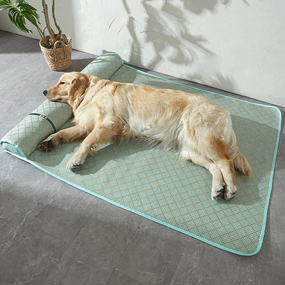 Tapis anti stress pour chien vert kaki