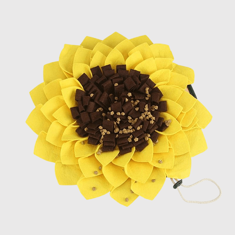 Tapis de fouille en forme de Tournesol croquette