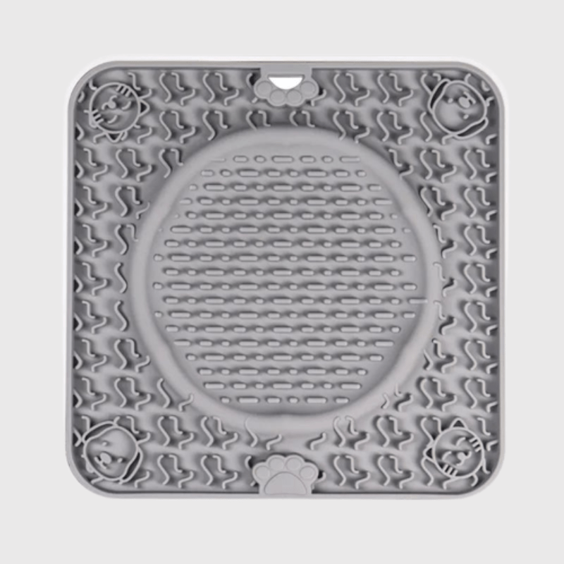 Tapis de fouille pour chien carré et rond avec des ventouses derrières
