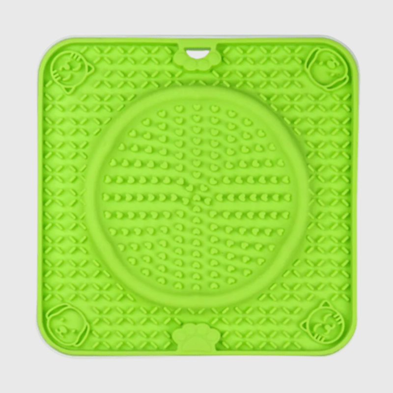 Tapis de fouille pour chien carré et rond en pointiller vert