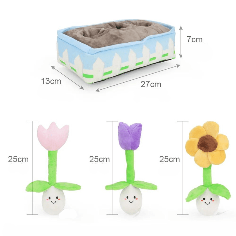 Tapis de fouille pour chien en forme de fleur taille