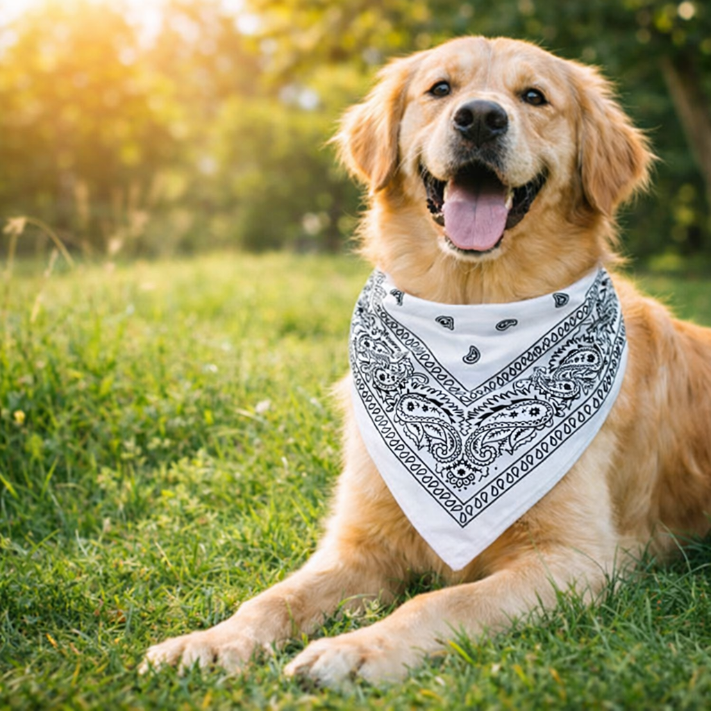 Bandana pour chien personnalisable : accessoire élégant pour accompagner les promenades